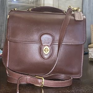 VINTAGE COACH Crossbody Leather Bag